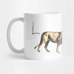 L for lion alphabet illustration Mug